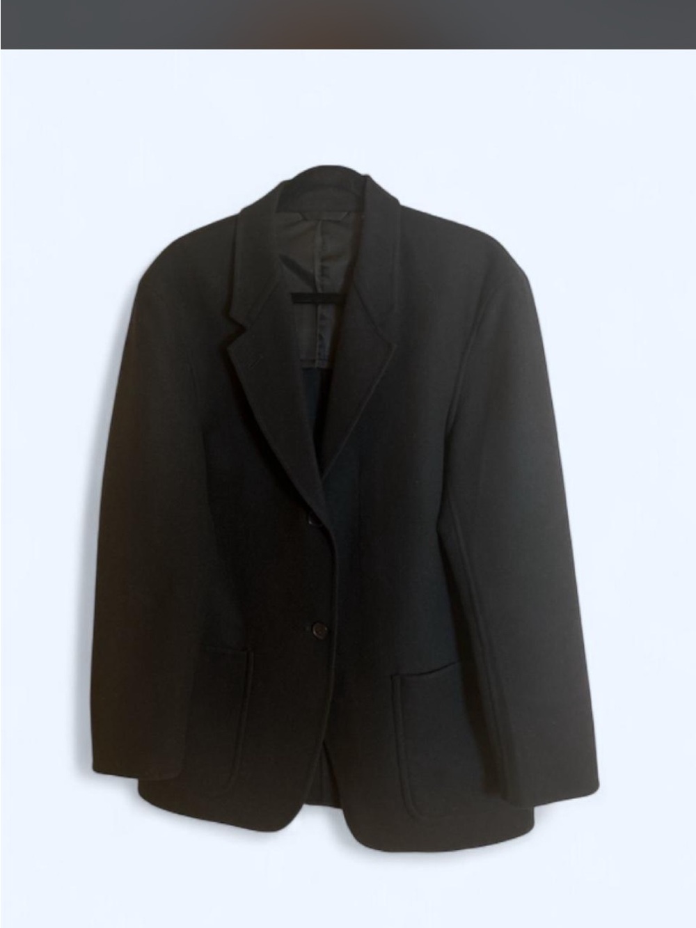 Classic Dark Navy Women's Wool Blend Blazer Jacket